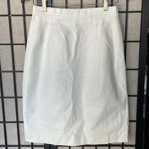 White Wilson’s Leather Pencil Skirt